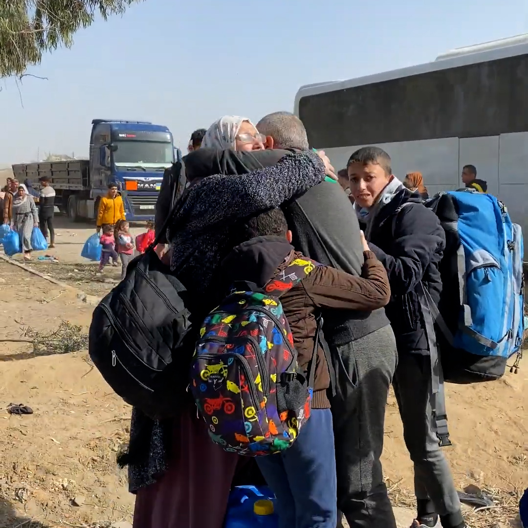 Displaced Gaza Family Has Tearful Reunion As Ceasefire Continues