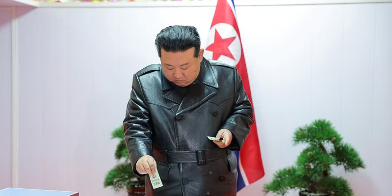 ovanlig liten avvikelse i nordkoreas regionalval