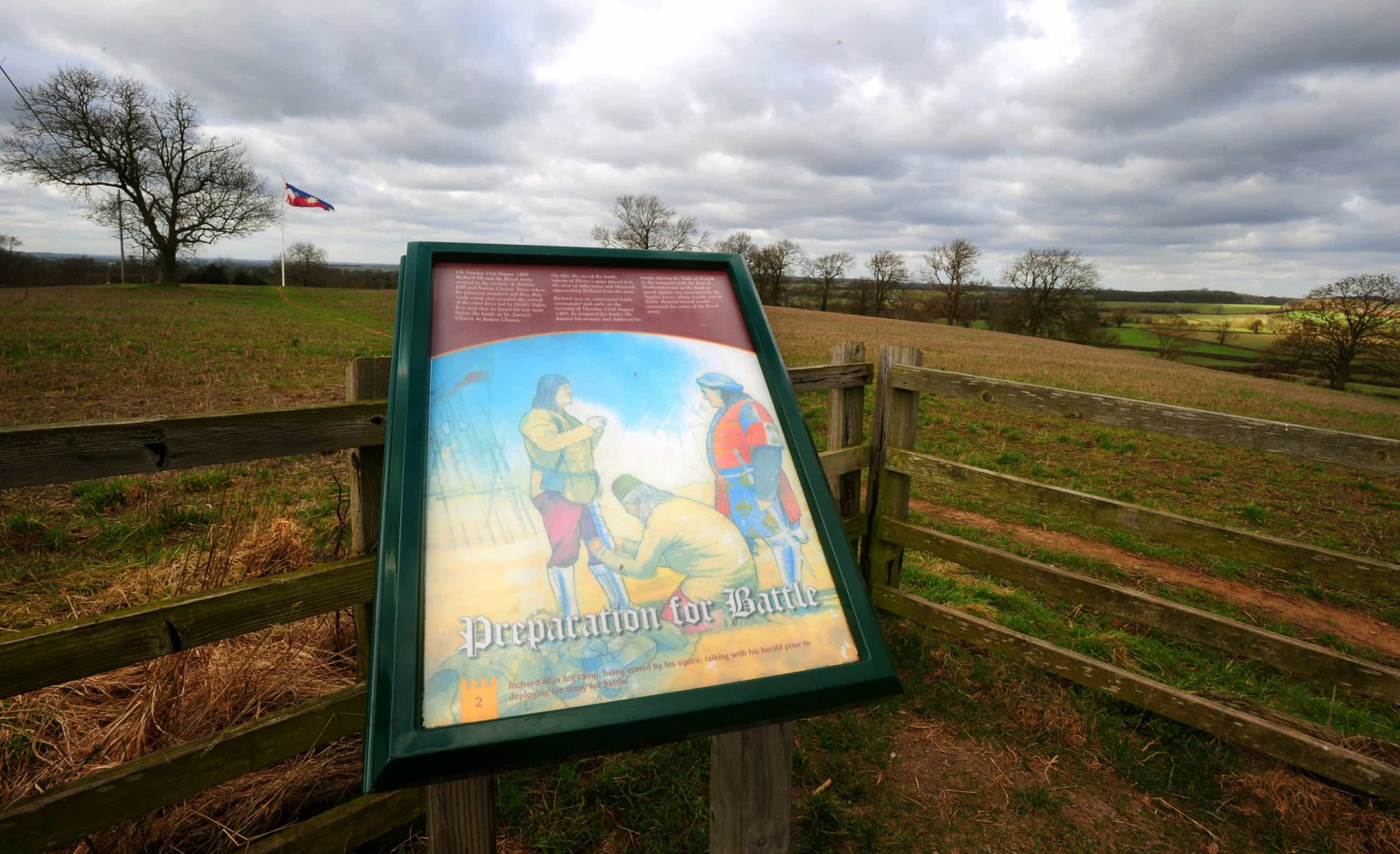 <p>Also known as the Battle of Bosworth Field, this was the last significant engagement of the War of the Roses, a series of 15th-century English civil wars that lasted a protracted 32 years. Bosworth took place on August 22, 1485 near Ambion Hill in Leicestershire. The battlefield is clearly way signed.</p><p><a href="https://www.msn.com/en-za/community/channel/vid-7xx8mnucu55yw63we9va2gwr7uihbxwc68fxqp25x6tg4ftibpra?cvid=94631541bc0f4f89bfd59158d696ad7e">Follow us and access great exclusive content every day</a></p>