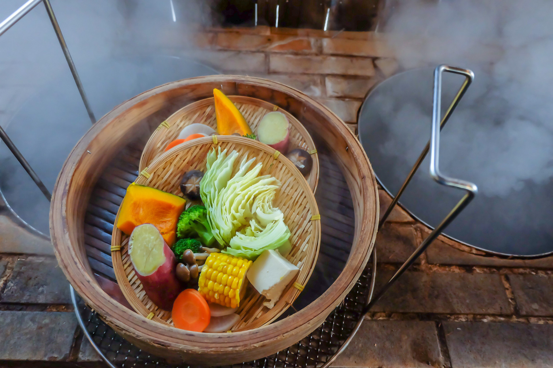 Here visitors can try Jigoku mushi: eggs and vegetables cooked by the steam from the springs.<p>You may also like:<a href="https://www.starsinsider.com/n/396105?utm_source=msn.com&utm_medium=display&utm_campaign=referral_description&utm_content=183441v2en-ae"> Definitive dog walking dos and don'ts</a></p>