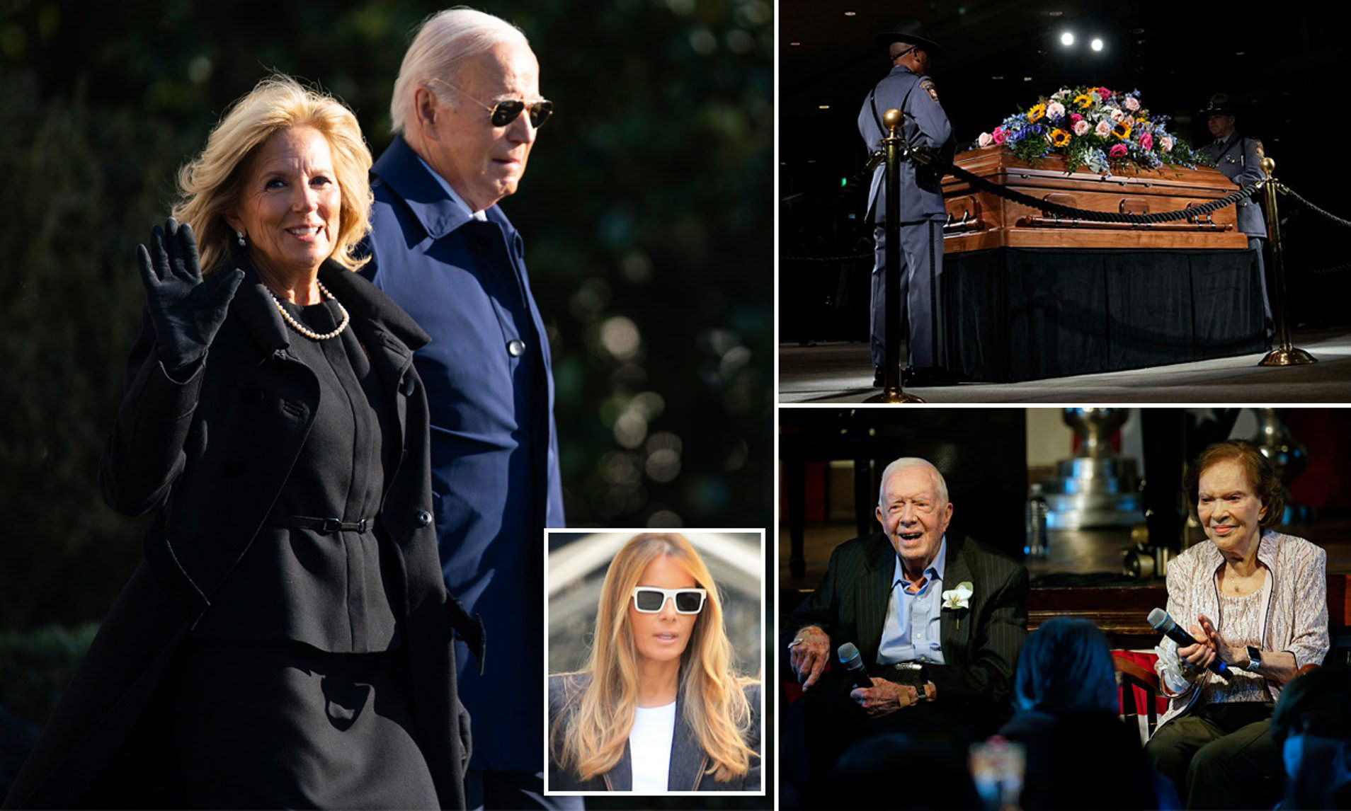 Joe and Jill Biden leave White House for Rosalynn Carter's funeral ...
