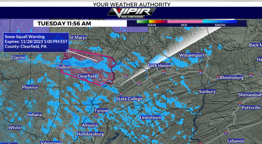 Snow Squall Warning Issued In Clearfield County. Here’s What To Know