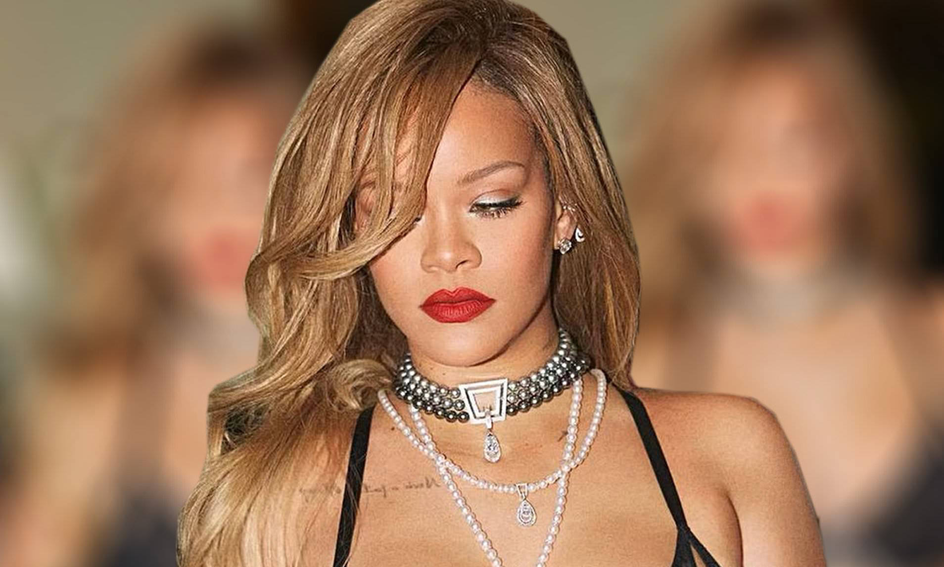 Rihanna Bares Cleavage In Sizzling Lingerie Shoot For Savage X Fenty