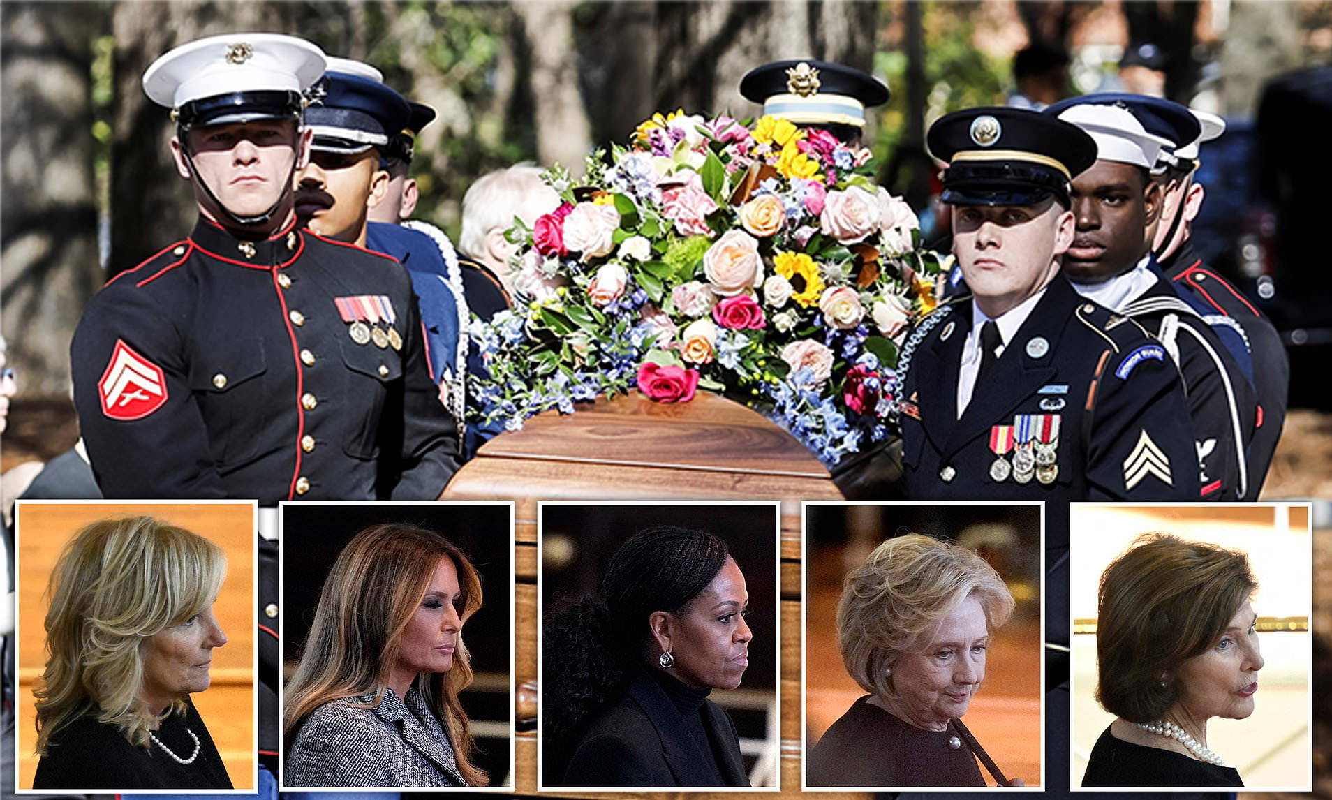 The first ladies' tribute to Rosalynn: Melania Trump, Michelle Obama ...