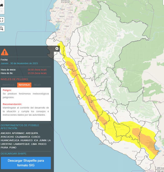 Senamhi advierte fuertes lluvias y granizada en Perú durante 3 días: ¿qué regiones serán afectadas?