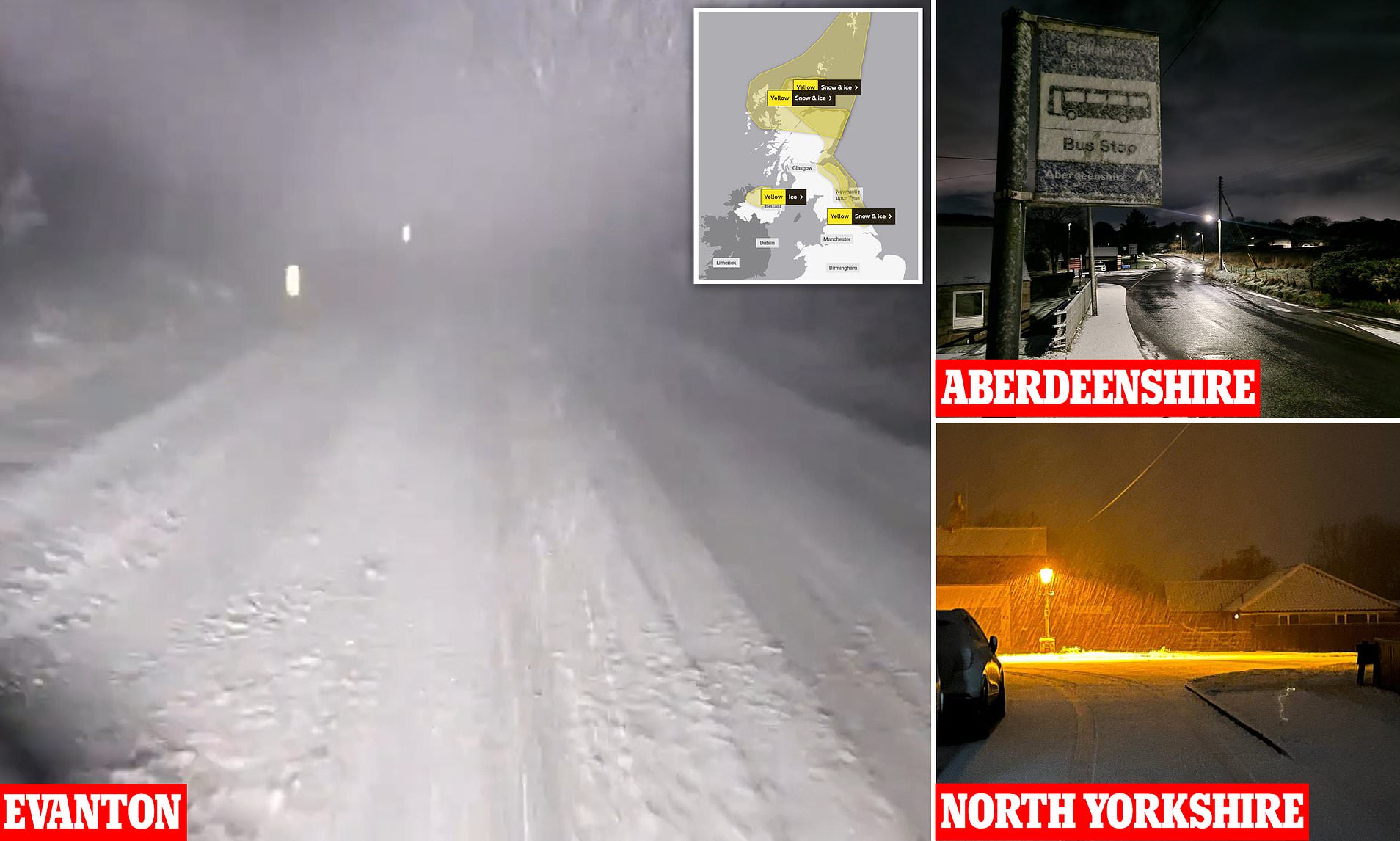 Brits Wake Up To Snow: Northern England Is Blanketed In Snow - As Met ...