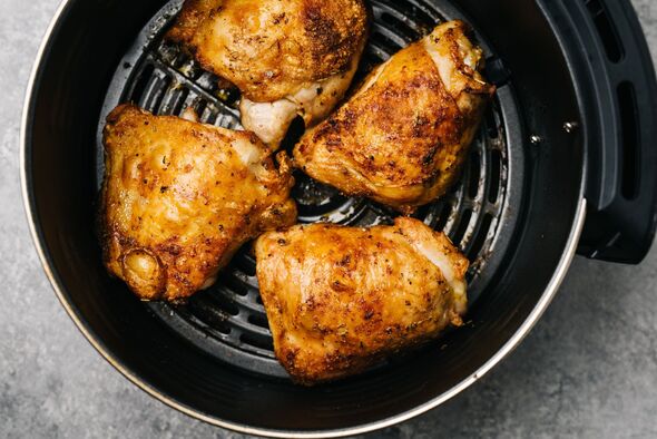 air fryer recipe for 'tender' chicken and crispy potatoes takes under 30 minutes to cook