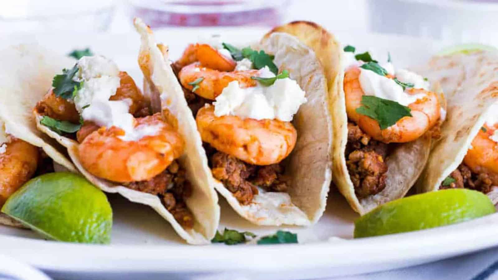<p>Add a Spanish touch to your seafood adventure with Shrimp and Chorizo Tacos. Filled with robust flavors, these are perfect for that backyard barbecue or a casual dinner with friends. So, bring home these seaside joys and make every meal unique.<br><strong>Get the Recipe: </strong><a href="https://allwaysdelicious.com/shrimp-and-chorizo-tacos/?utm_source=msn&utm_medium=page&utm_campaign=msn">Shrimp and Chorizo Tacos</a></p>