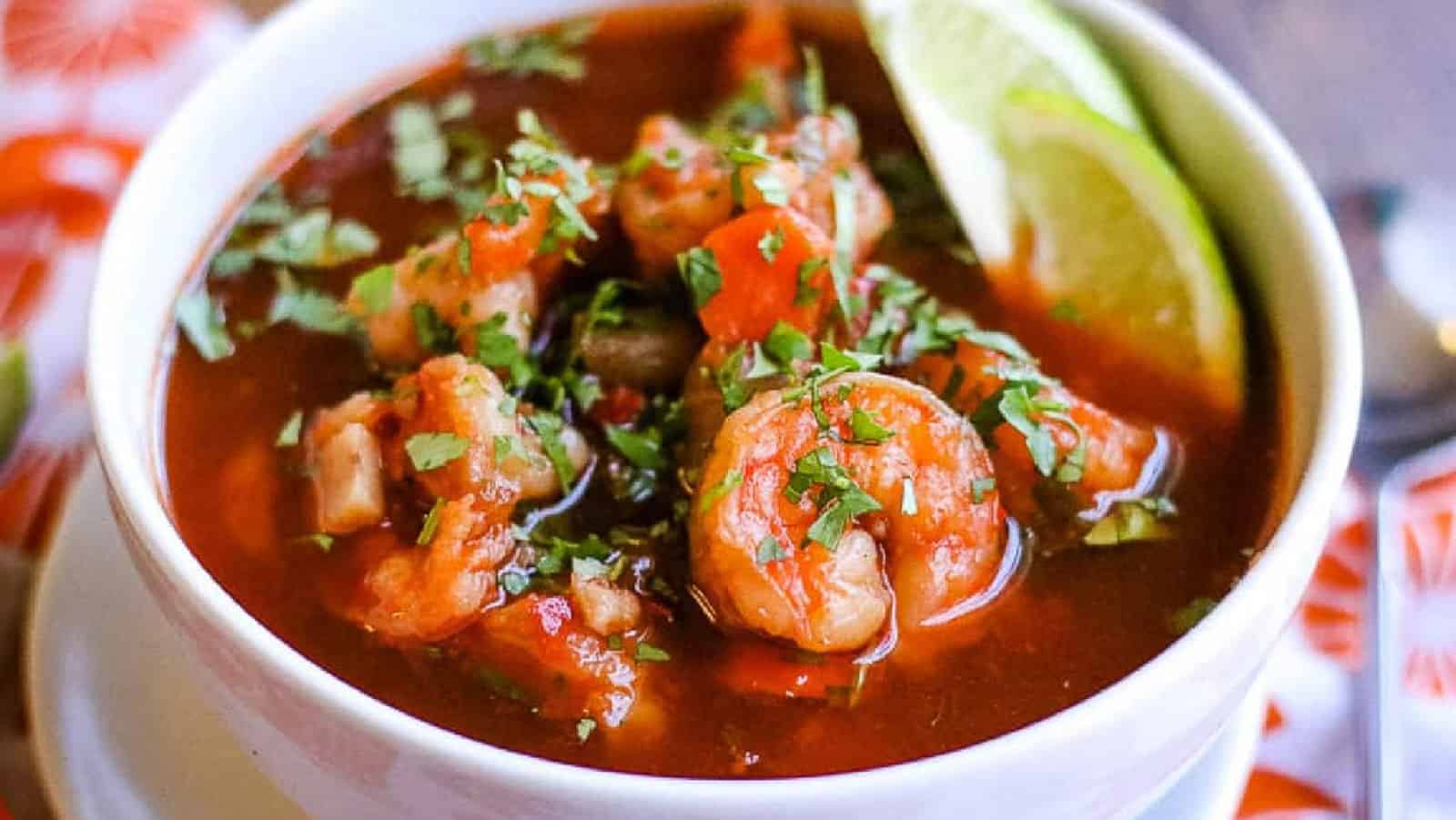 <p>Indulge in a warm, comforting bowl of Sopa de Camaron on a crisp evening. This Mexican shrimp soup can solve any comfort food cravings. Settle in for a cozy dinner at home or add a bit of warmth to a breezy seaside evening picnic.<br><strong>Get the Recipe: </strong><a href="https://allwaysdelicious.com/sopa-de-camarones-mexican-shrimp-soup/?utm_source=msn&utm_medium=page&utm_campaign=msn">Sopa de Camaron</a></p>