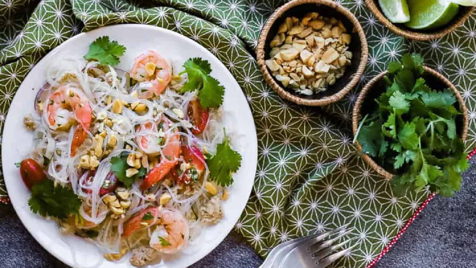 <p>Explore new horizons with Yum Woon Sen. This noodle salad overflowing with seafood overtones is an ode to Thai cuisine. A unique addition to your meal spread, let it whisk you off to the beaches of Thailand for a tasteful midweek surprise.<br><strong>Get the Recipe: </strong><a href="https://allwaysdelicious.com/yum-woon-sen/?utm_source=msn&utm_medium=page&utm_campaign=msn">Yum Woon Sen</a></p> <p>The post <a href="https://tastesdelicious.com/seafood-specials/">Seaside Delights: Get Hooked On These 21 Seafood Specials</a> appeared first on <a href="https://tastesdelicious.com">Tastes Delicious</a>.</p>