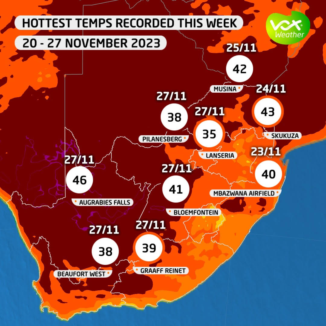 november breaks heat records in sa — a clear reminder of what’s to come in a warming world