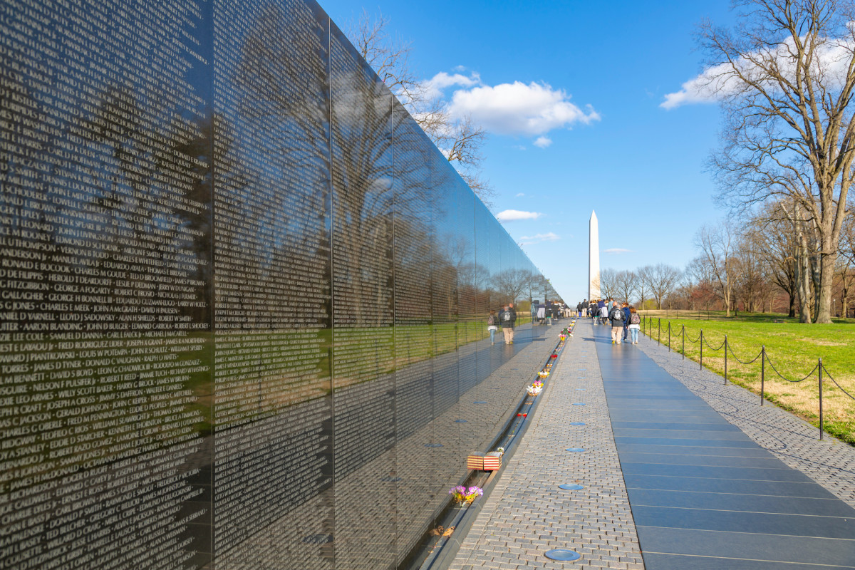 <p>Another winner is a private tour of D.C.’s monuments and landmarks, offering a more luxurious, flexible way to see the sights, including the Vietnam Veterans Memorial, pictured here. </p><p>Another top experience award in D.C. is a tour that explores the city’s monuments and war memorials on a special eCruiser electric car. Drive by the White House, through Capitol Hill, the Smithsonian museum complex, and other hotspots while keeping your carbon footprint down.</p>