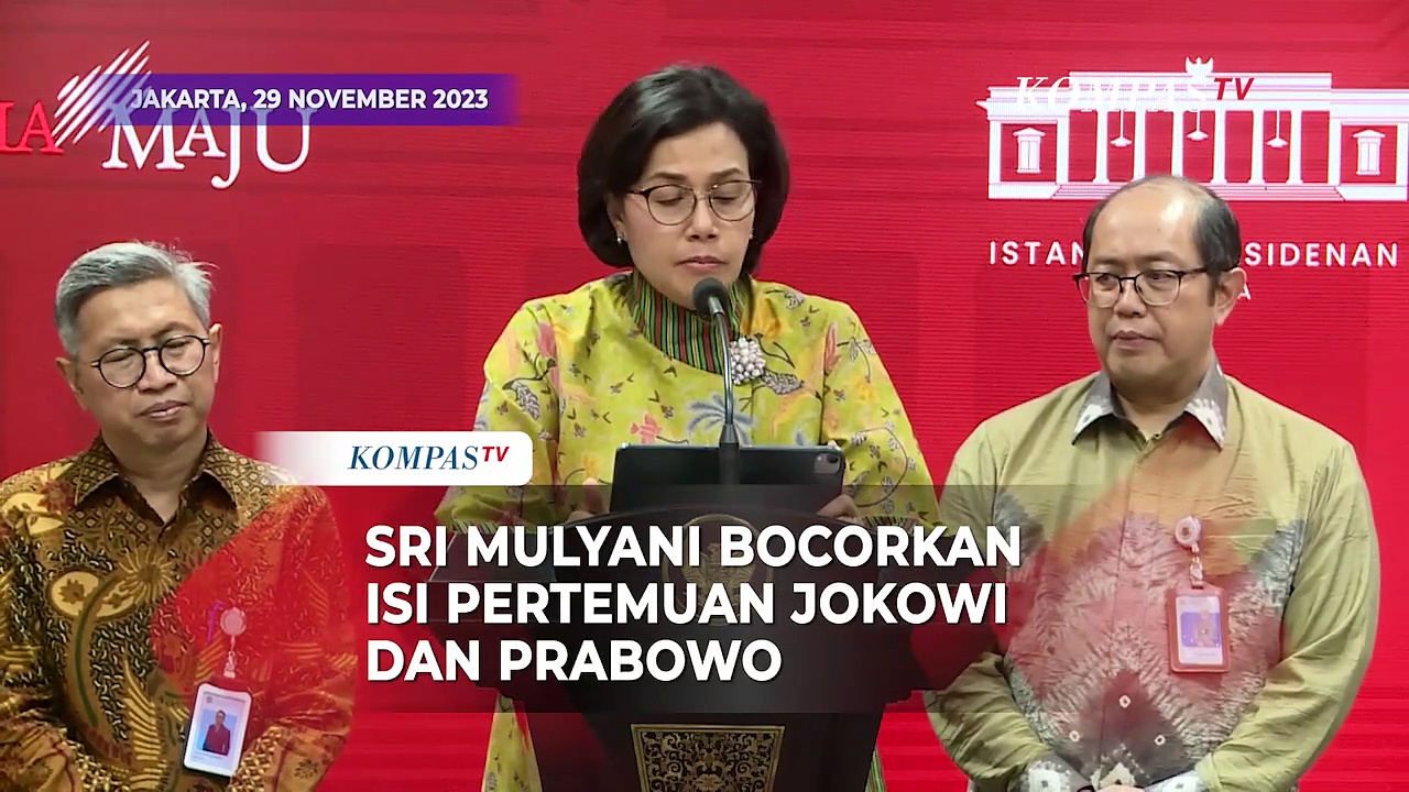 Sri Mulyani Bocorkan Isi Pertemuan Jokowi Dan Menhan Prabowo Di Istana ...