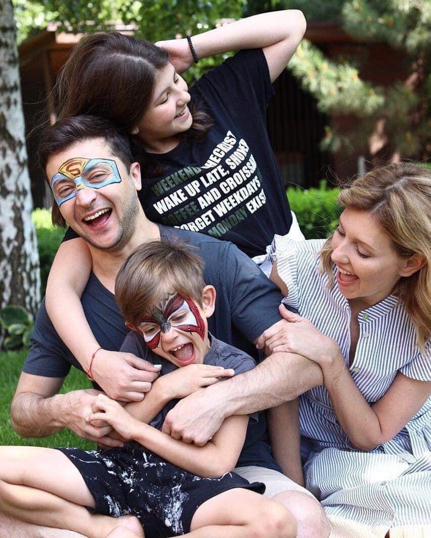 <p>Volodymyr Zelensky is known for being a dedicated husband and father to his two children, <a href="https://marriedcelebrity.com/oleksandra-zelensky/">Oleksandra</a> (daughter, born in 2004) and <a href="https://jukebugs.com/kiril-zelenskiy-volodymyr-elenskyy-youngest-child/">Kyrylo</a> (son, born in 2013). His <a href="https://www.romper.com/life/volodymyr-zelensky-wife-children-family">family remains in Ukraine</a> with him, despite threats against their lives.</p><p><a href="https://www.instagram.com/p/ByKPrCaCpEp/">See photo on Instagram</a></p>
