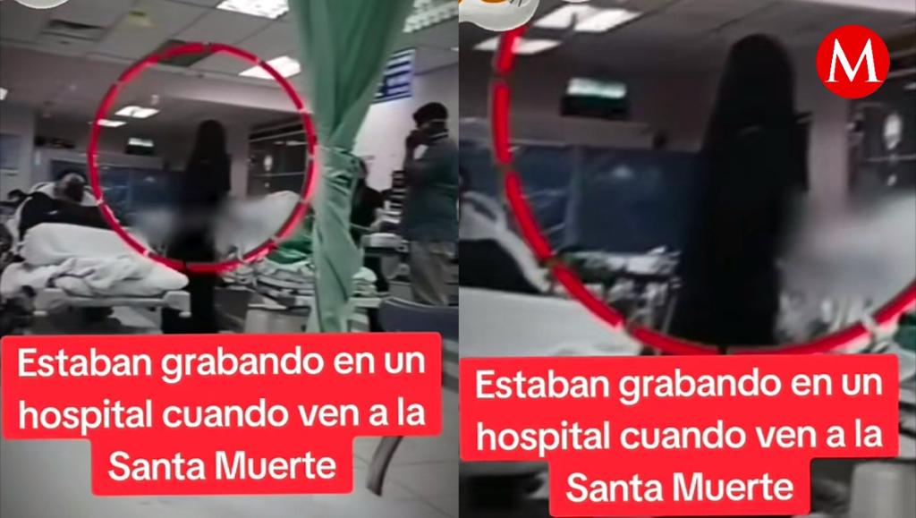 ¿real o montaje? captan aterradora presencia de 'la santa muerte' en hospital | video