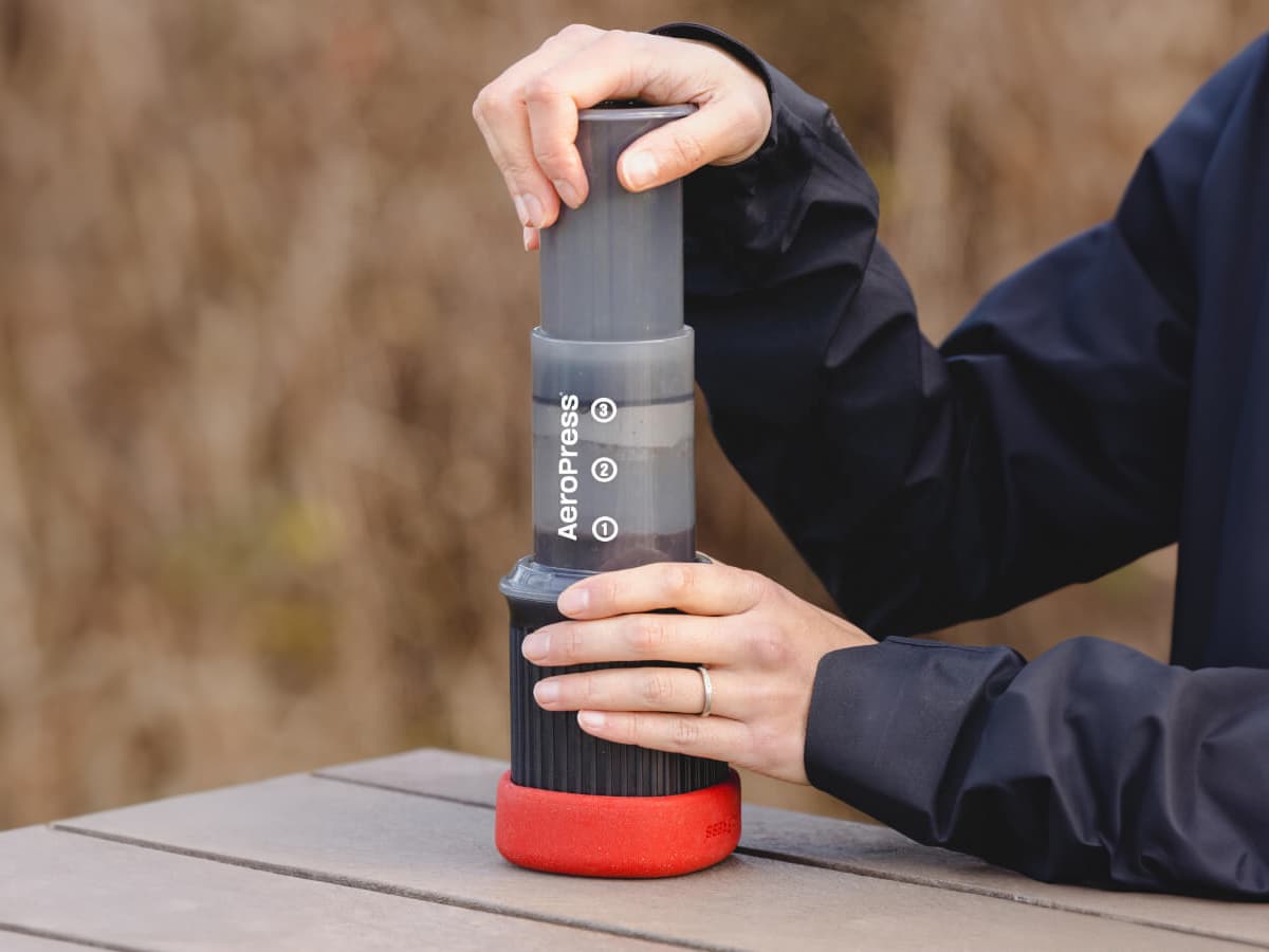 Aeropress go i hand