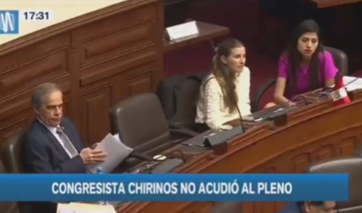 patricia chirinos no acudió al pleno tras ser denunciada y destaparse red criminal de fiscal benavides