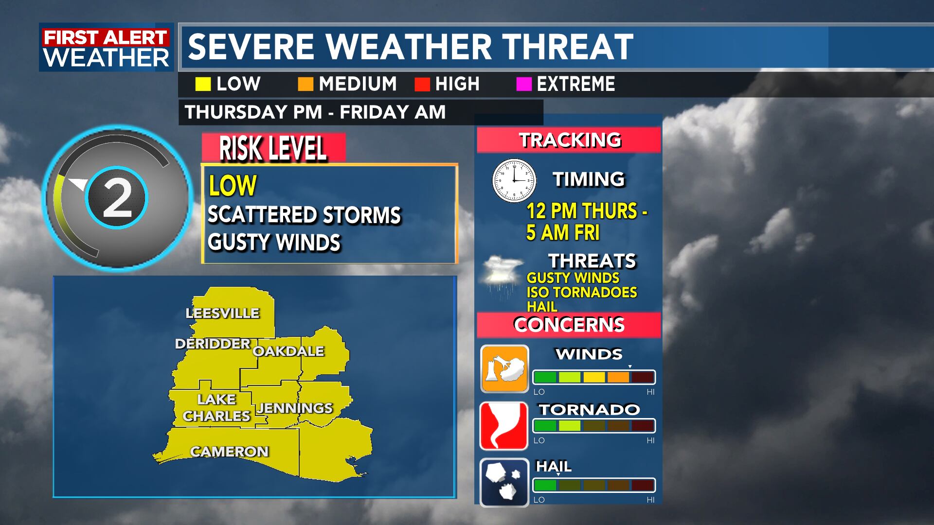 First Alert Forecast: Showers And Storms Thursday With Some Strong To ...