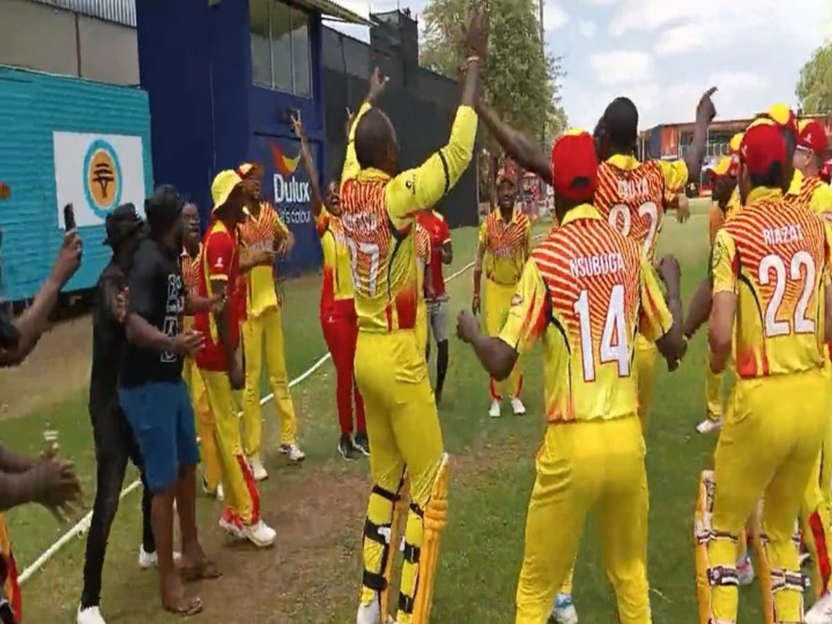 Uganda Players Dance Celebration After Historic T20 World Cup 2024   AA1kN4E9.img