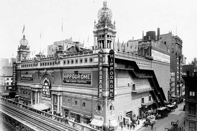 <p>At its opening, the New York Hippodrome was the largest theater in the world. There was room for over 5,000 guests, and over 1,000 people could fit on the stage at once. It opened in 1905, and things were good for a little while. However, by 1939, there was already trouble on the horizon. </p> <p>Like many massive destinations, the Hippodrome struggled under the weight of its own operating costs. People lose interest in huge things eventually (especially since more are built). We want to say something amazing took its place, but we can't. It was demolished to make way for a completely unremarkable office building. Sorry.</p>