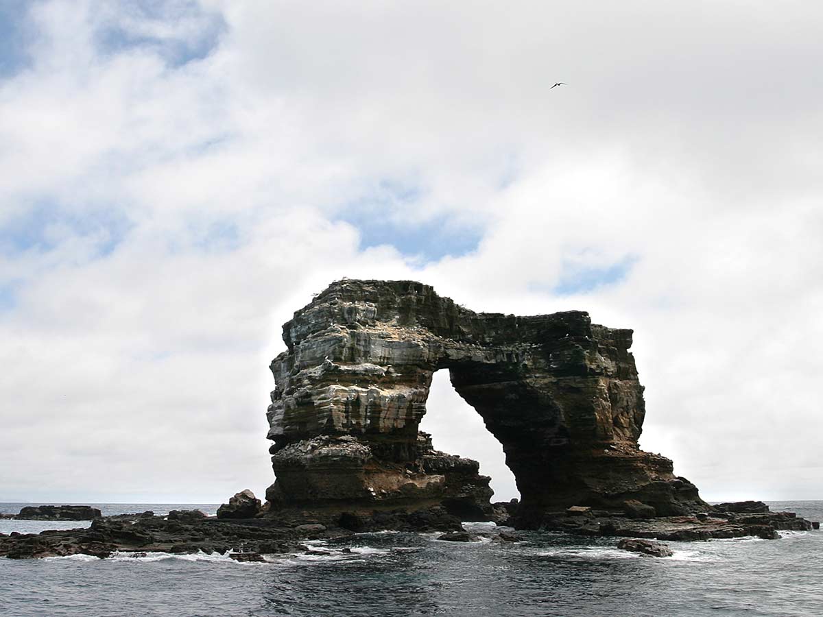 <p>In the Galapagos, there is (or was) a natural rock arch that brought tourists from all over the world. It was a very popular spot for photographers and scuba divers, especially thanks to the diverse wildlife that swam underneath the iconic and Instagrammable arches. It hasn’t been accessible to tourists for a while, however.</p> <p>The reason? Natural erosion. It’s been breaking apart for a while now, and 2021 brought the fateful day. On May 17th, the arches completely collapsed into the ocean. A set of onlookers watched as it completely fell apart. Now, it’s just two sad little pillars.</p>