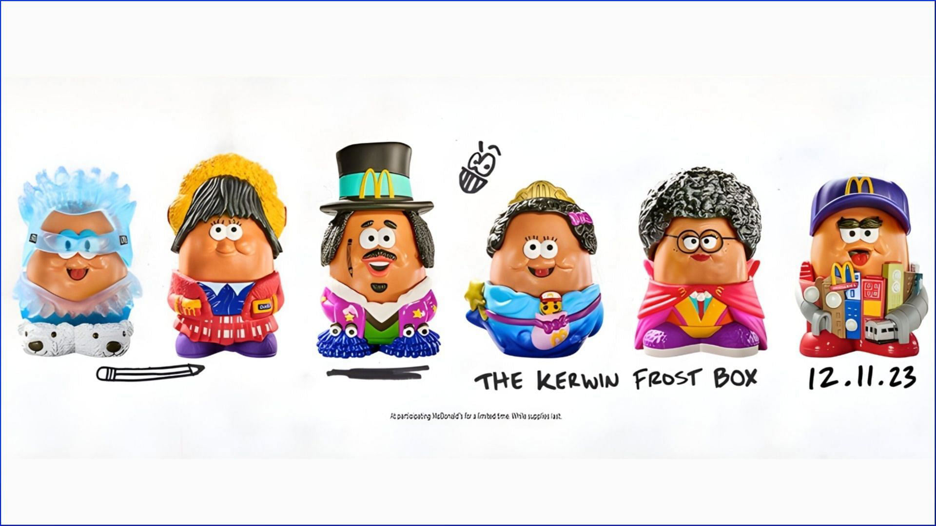 McDonald's McNugget Buddy Collectibles in collaboration with Kerwin