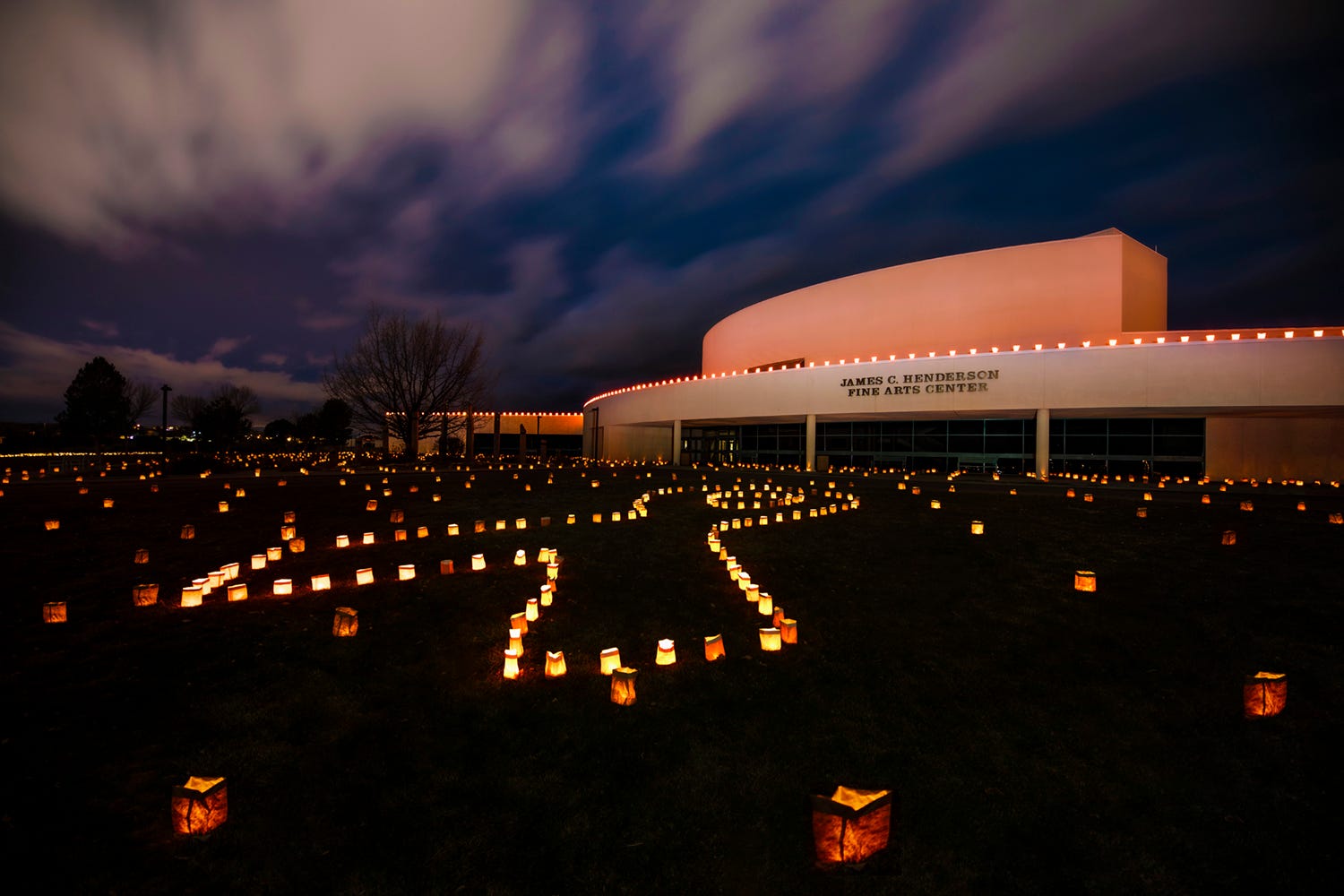 Riverglo cancelled because of forecast, but San Juan College luminarias