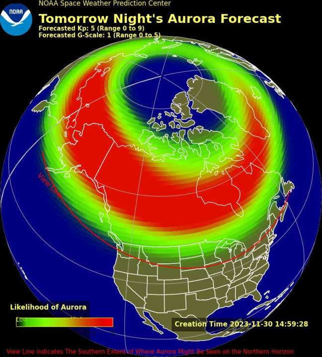 Aurora Borealis Ohio 2024 Map Ceil Meagan