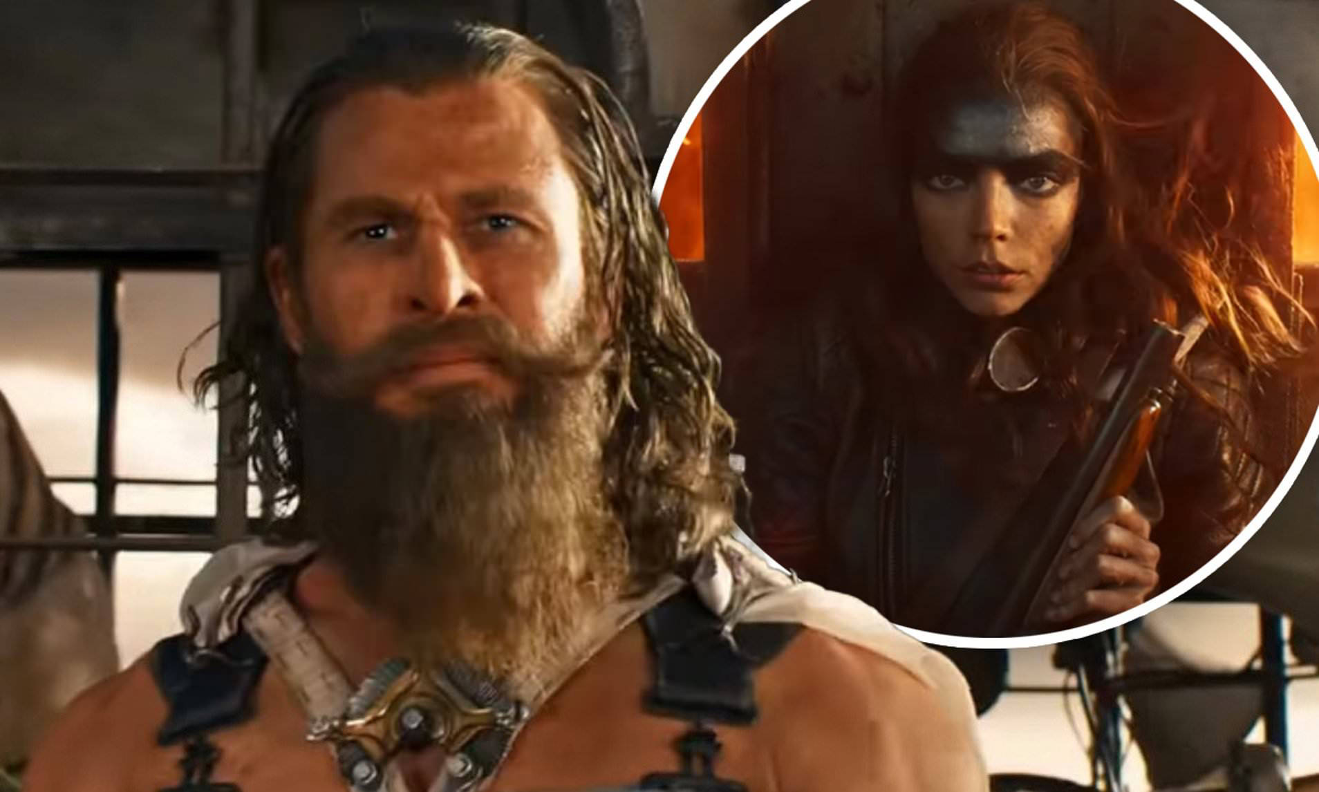 Chris Hemsworth is unrecognisable first trailer for Furiosa