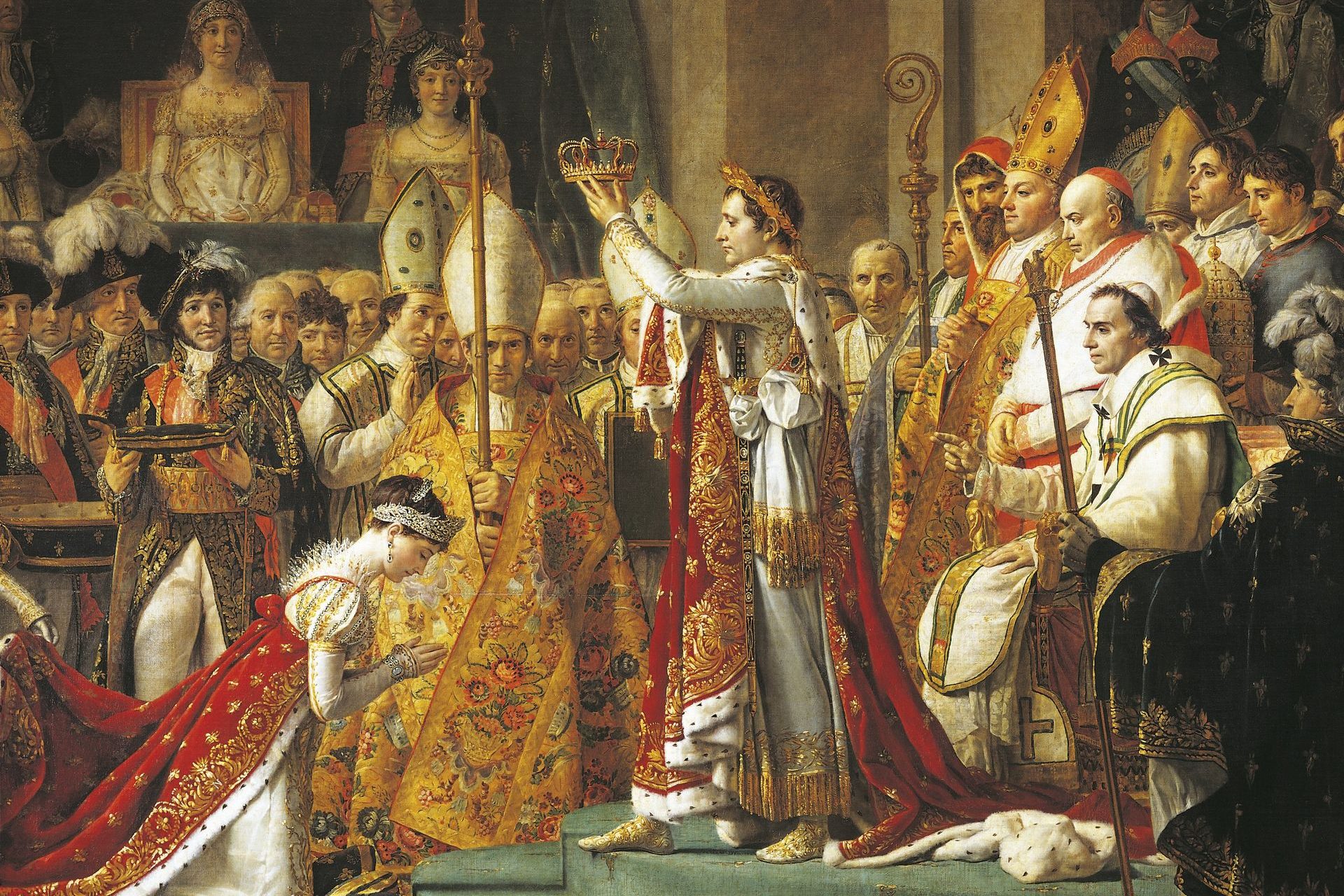 <p>Quando Napoleone fu incoronato imperatore nel 1804, incoronò lui stesso la moglie durante la cerimonia celebrata dal Papa a Notre-Dame. Fu la prima sovrana francese a ricevere questo onore dopo Maria de' Medici nel 1610.</p>