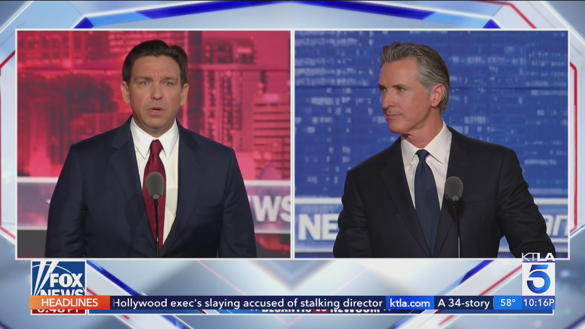 Takeaways From The Fiery Ron DeSantis-Gavin Newsom Debate On Fox