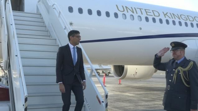 PM Rishi Sunak Arrives In Dubai For COP 28 Climate Summit