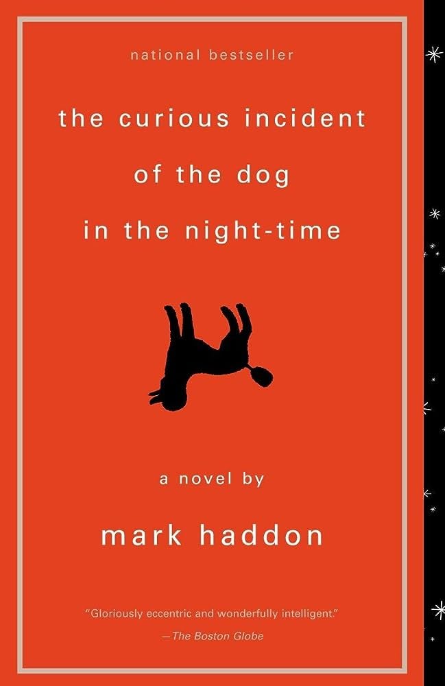 <p><a href="https://www.amazon.com/Curious-Incident-Dog-Night-Time/dp/1400032717/ref=sr_1_1?crid=2SDD76USC29Q3&keywords=the+curious+incident+of+the+dog+in+the+night-time+by+mark+haddon&qid=1699397217&sprefix=The+Curious+Incident+of+the+Dog+in+the+Night-Time+by+Mark+Haddon%2Caps%2C73&sr=8-1">BUY NOW</a></p><p>$8</p><p>Christopher, the narrator of <a href="https://www.amazon.com/Curious-Incident-Dog-Night-Time/dp/1400032717/ref=sr_1_1?crid=2SDD76USC29Q3&keywords=the+curious+incident+of+the+dog+in+the+night-time+by+mark+haddon&qid=1699397217&sprefix=The+Curious+Incident+of+the+Dog+in+the+Night-Time+by+Mark+Haddon%2Caps%2C73&sr=8-1" class="ga-track">"The Curious Incident of the Dog in the Night-Time"</a> ($8), is described as knowing "all the countries of the world and their capitals and every prime number up to 7,057," but nothing about human emotions. However, he relates well to animals, and when a neighbor's dog is killed, Christopher's carefully constructed universe is threatened. He sets out to solve the murder in the style of his favorite detective, Sherlock Holmes, and the ensuing story is a heartfelt and fascinating exploration of a person whose curse and blessing is to perceive the world entirely literally.</p>