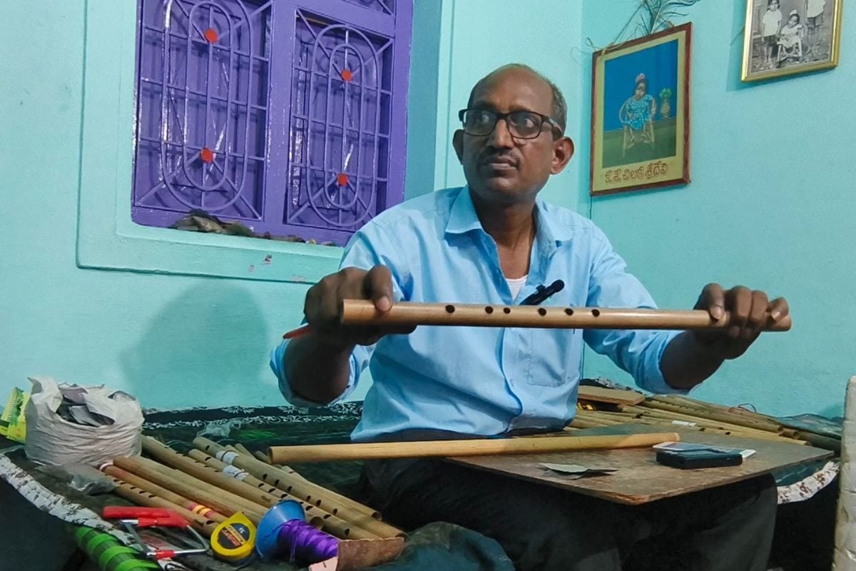 the melodious success story of an andhra flute maker who life transformed after covid pandemic