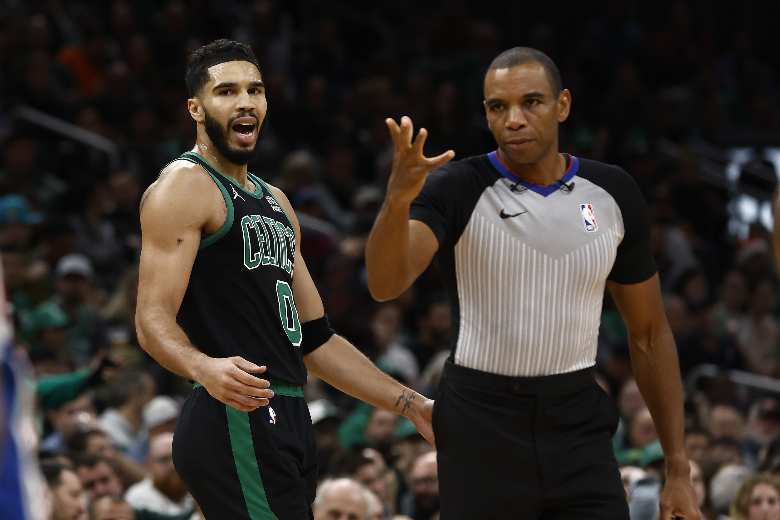 Watch: Celtics' Jayson Tatum Ejected After Staring Down Refs