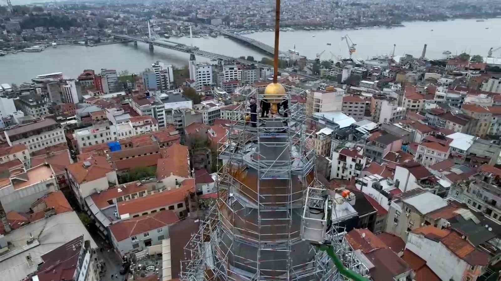 galata kulesi’nde 63 metre yükseklikte nefes kesen restorasyon