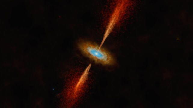 An artist's impression of the recently discovered disk. ( ESO/M. Kornmesser )