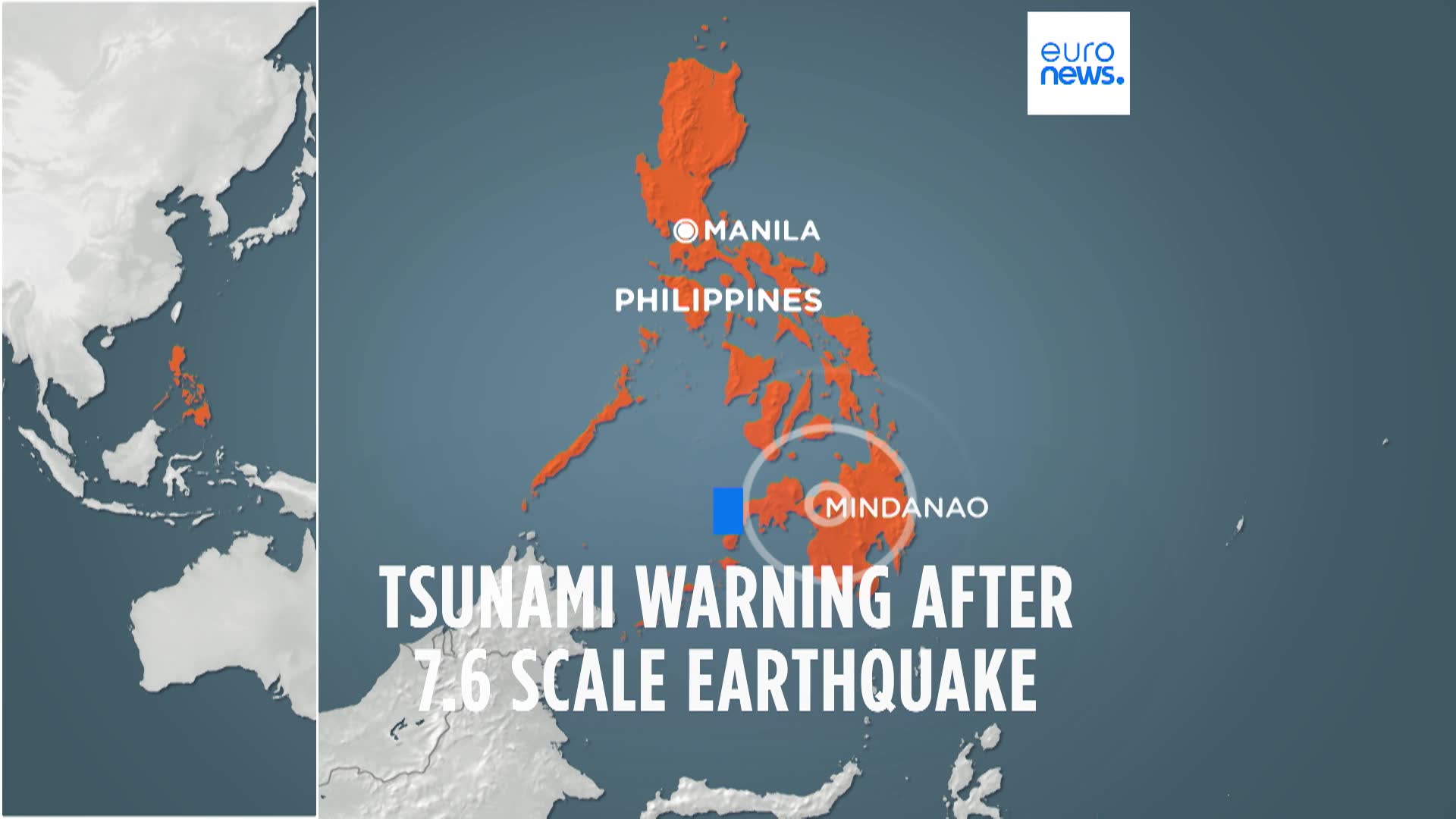 Powerful 7.6 Scale Quake Off Mindanao Island In The Southern Philippines