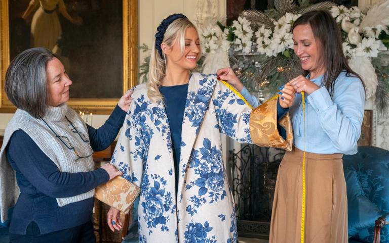 King's charity creates luxury kimonos from old Buckingham Palace curtains
