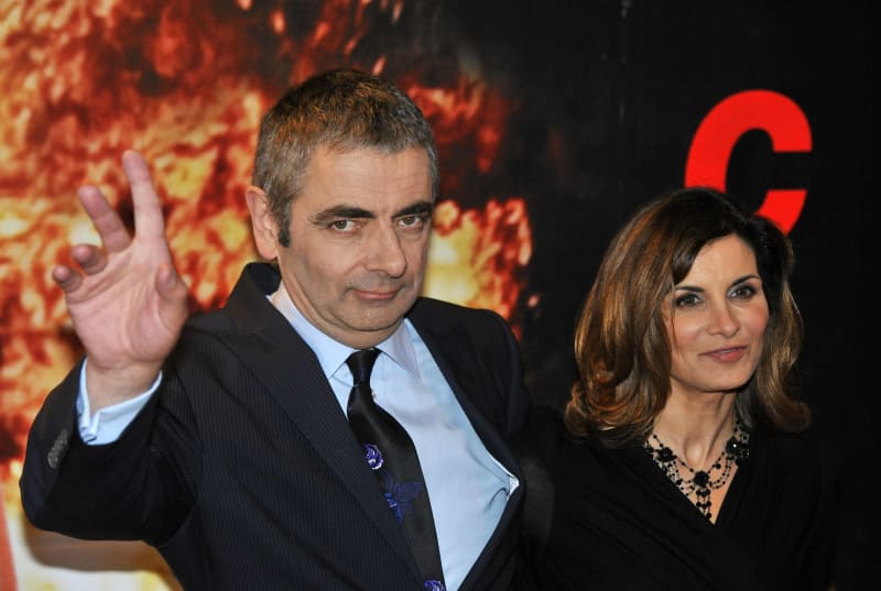 Rowan Atkinson and Sunetra Sastry