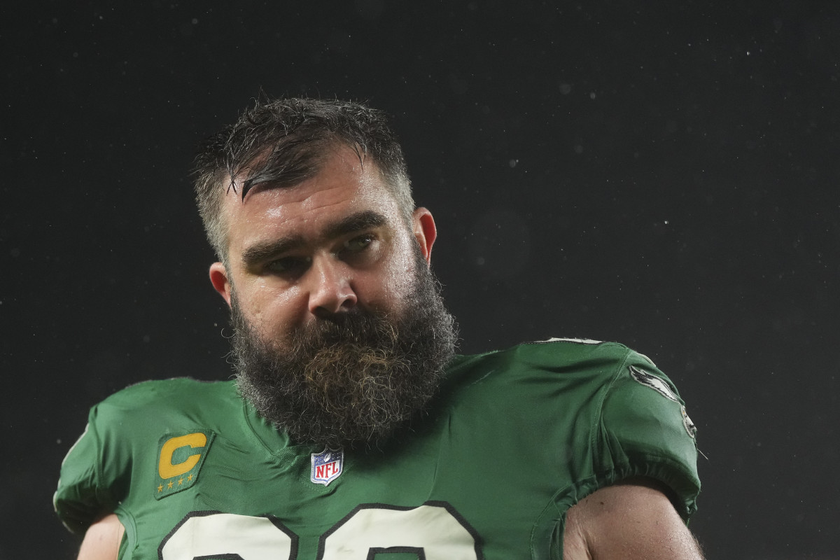 jason kelce says he physically can't throw out the first pitch