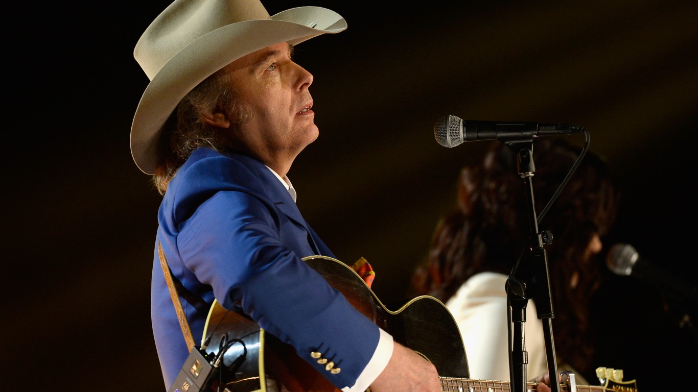<ul> <li><strong>Hometown:</strong> Pikeville</li> </ul> <p>Another one of the biggest musicians from Kentucky is Dwight Yoakam. Born Dwight David Yoakam, he first rose to prominence after releasing his debut album “Guitars, Cadillacs, Etc. Etc.” This album, along with the next two, all reached number one on the country charts. Yoakam has also had two number-one hit songs called “Streets of Bakersfield” and “I Sang Dixie.”</p> <p>In addition to music, Yoakam is a successful and well-regarded actor. Some of his credits include “Sling Blade,” “Panic Room,” “Wedding Crashers,” and the television show “Under the Dome.” For his musical success, Yoakam has won two Grammy Awards and one Academy of Country Music Award.</p>