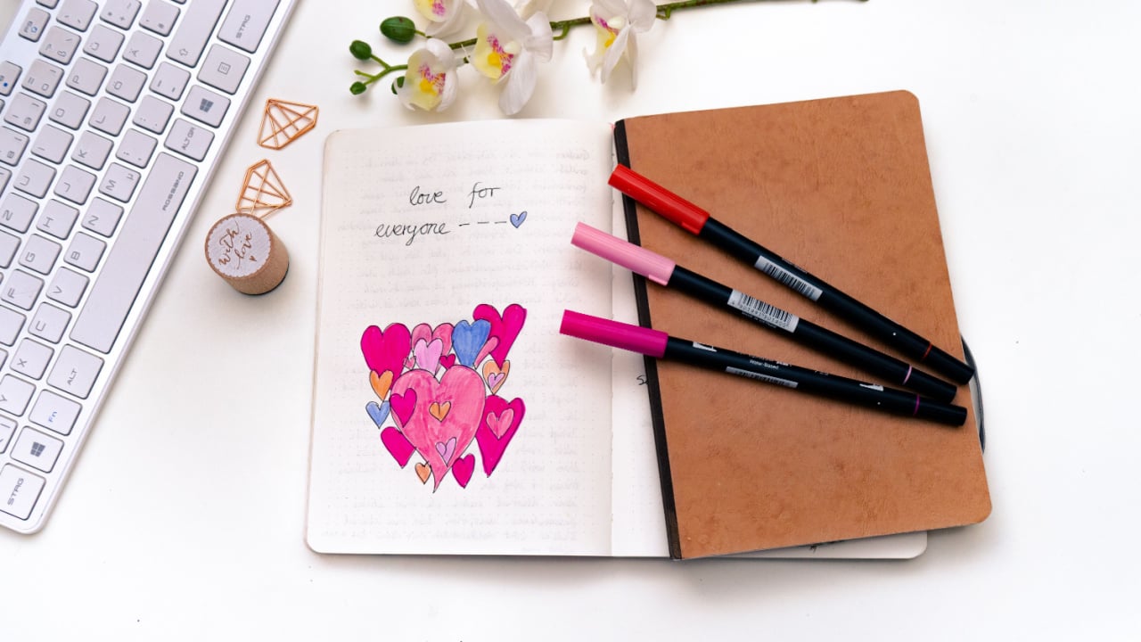 <p>Mindfulness journaling is a great way to focus your thoughts and feelings and get them down on paper.</p><ul> <li><a href="https://overthoughtthis.com/journal-prompts-on-presence-and-mindfulness/"><strong>20 Journal Prompts for Mindfulness</strong></a></li> </ul>