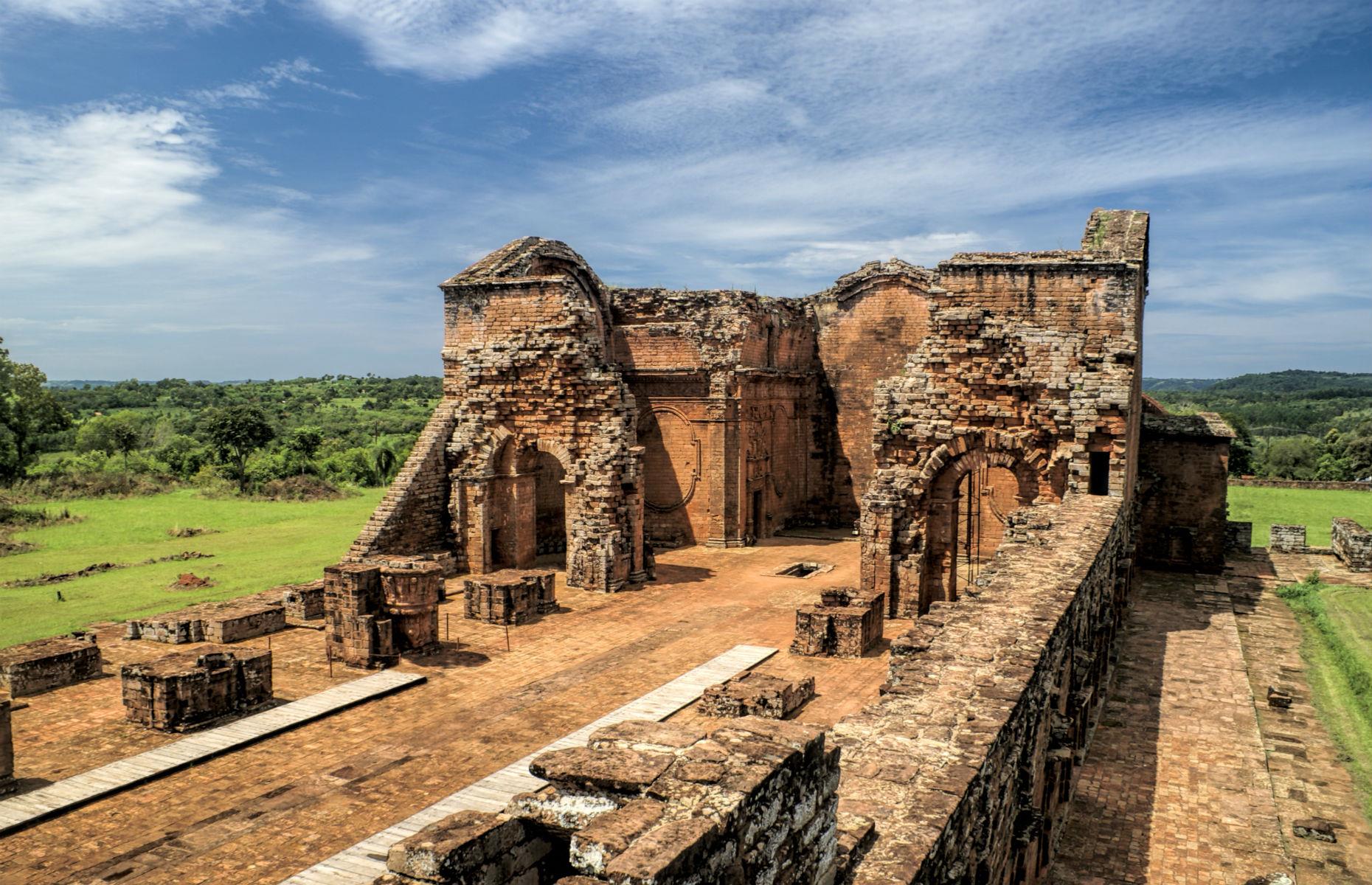 <p>Paraguay is home to two sprawling UNESCO World Heritage-listed Jesuit missions: La Santisima Trinidad de Parana and Jesus de Tavarangue, established by the Society of Jesus during the 17th and 18th centuries. Located six miles apart, the quiet archaeological ruins can be explored in a relatively crowd-free setting.</p>