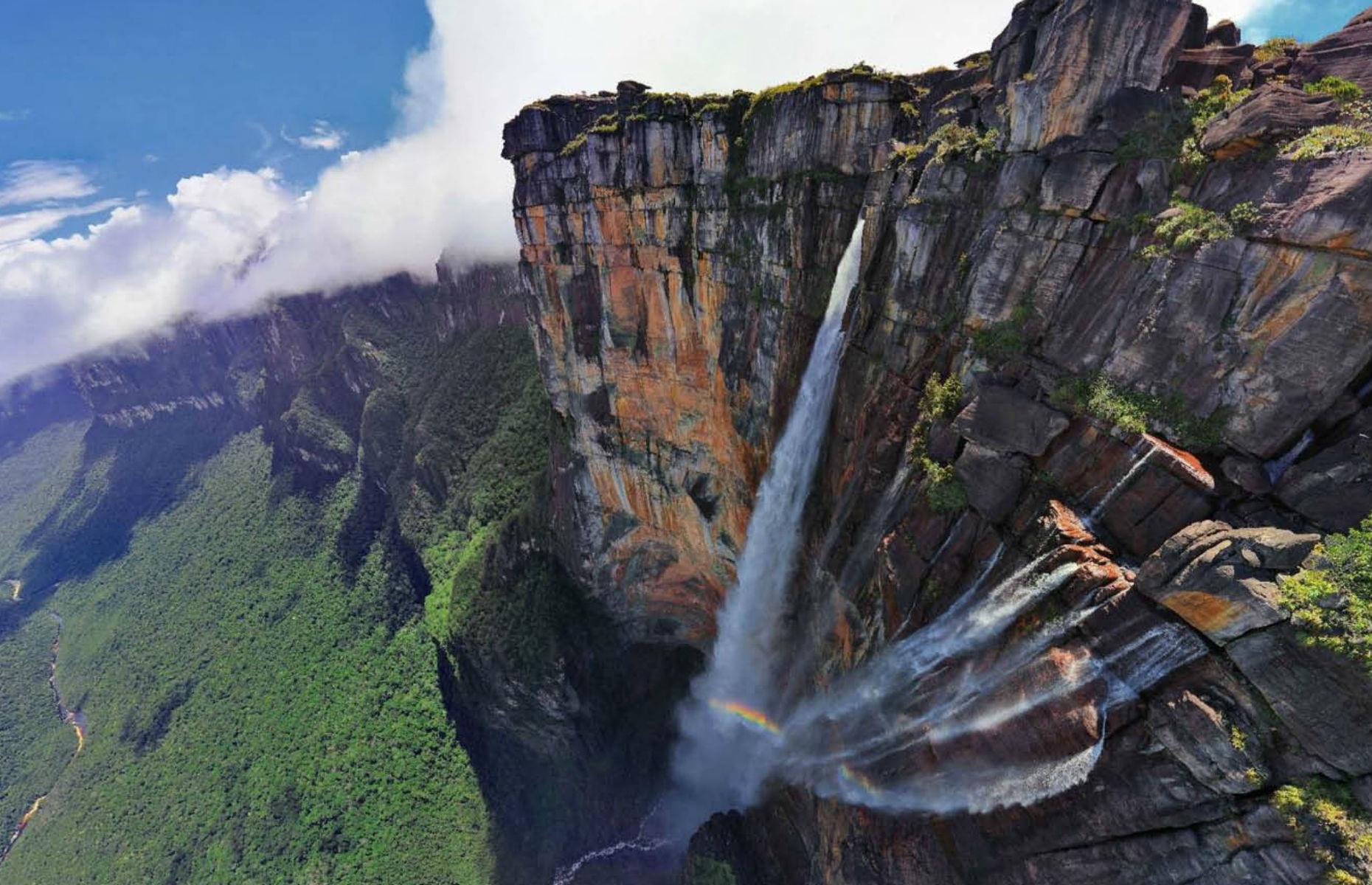 <p>Thrill-seekers can't pick a much more high-octane adventure than climbing the tabletop mountain of Auyan-tepui and abseiling down the world’s highest waterfall, Angel Falls. Fifteen times higher than Niagara, and without the hordes of tourists, the waterfall, also called Kerepakupai Meru, is only witnessed by a few lucky travelers every year due to its remote location. Climb up to the summit and enjoy the vertiginous, two-day descent down the 3,200-foot falls <a href="https://secretcompass.com/expedition/venezuela-abseil-angel-falls-expedition/">on a 14-day tour</a>.</p>