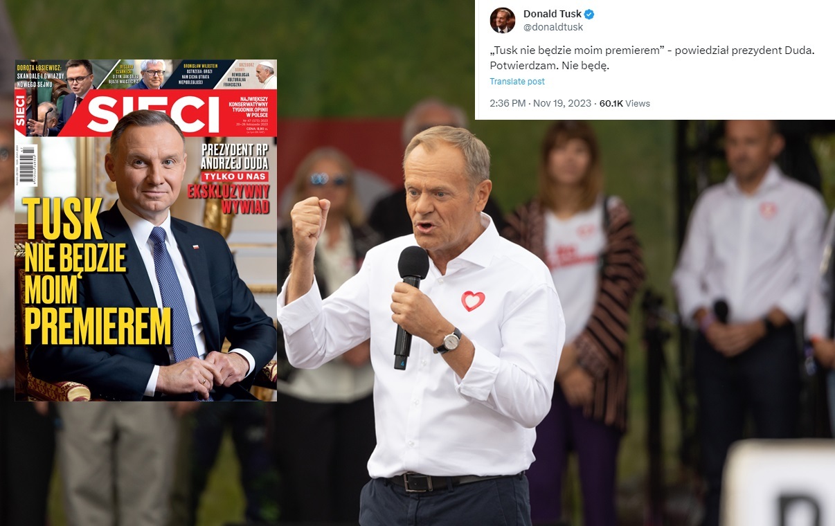 Tusk Odnosi Się Do Wywiadu "Sieci" Z Prezydentem Dudą