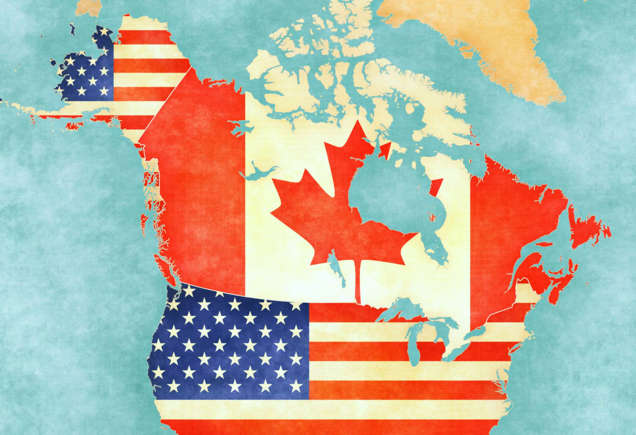 Buitengewone feiten over de grens tussen Canada en de Verenigde Staten