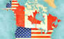 Buitengewone feiten over de grens tussen Canada en de Verenigde Staten