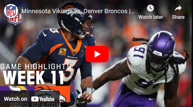 WATCH: Broncos Vs. Vikings Highlights From 'Sunday Night Football'