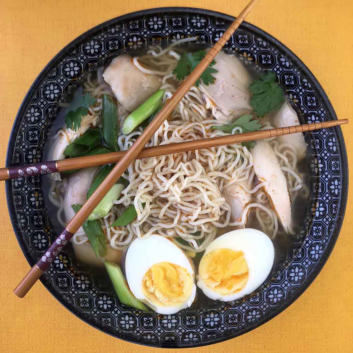 Quick Keto Ramen with real noodles